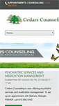 Mobile Screenshot of cedarscounseling.com