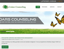 Tablet Screenshot of cedarscounseling.com
